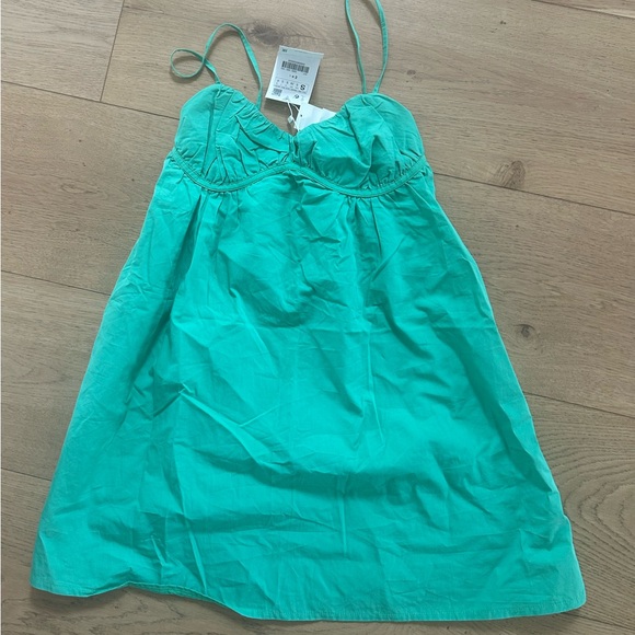 Green Zara dress size small - Picture 1 of 2